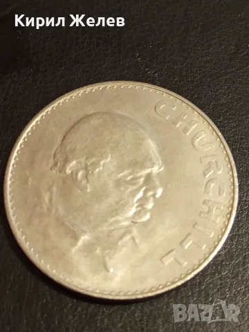 Възпоменателна монета 5 шилинга 1965г. Великобритания тема Уинстън Чърчил 40419