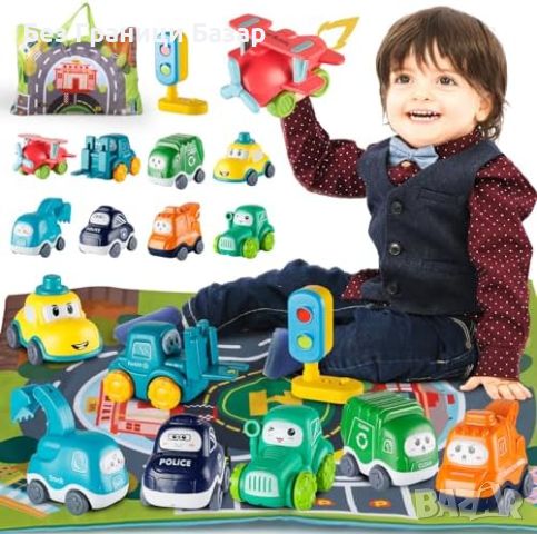 Нови Образователни Колички за Деца Цветни Играчки Идеален Подарък, снимка 8 - Коли, камиони, мотори, писти - 45350919