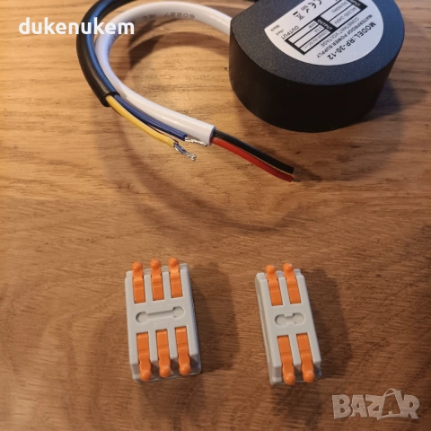 LED драйвер 30W 12V 2.5A IP67 – кръгъл, водоустойчив, снимка 11 - Лед осветление - 53172917