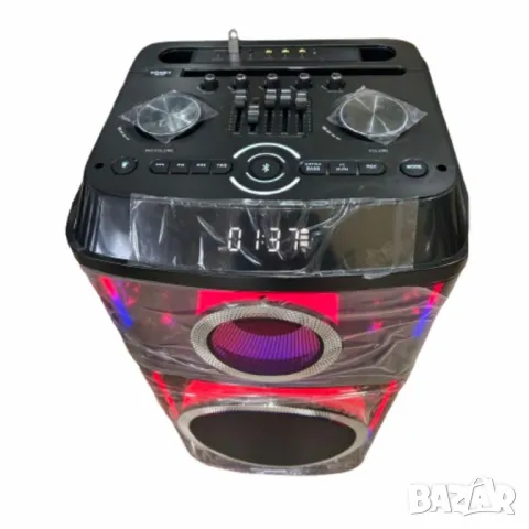 Професионална караоке тонколона Homey с два безжични микрофона, снимка 3 - Тонколони - 49767740