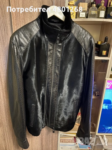 Кожено яке, снимка 2 - Якета - 54241077