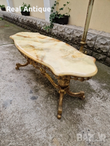 Уникална антикварна белгийска холна маса бронз оникс , снимка 7 - Антикварни и старинни предмети - 52113556