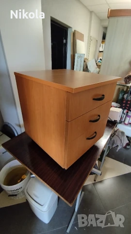 Шкафче на колела за бюро - контейнер с три чекмеджета 46,5/51,5/55, снимка 13 - Шкафове - 51099144