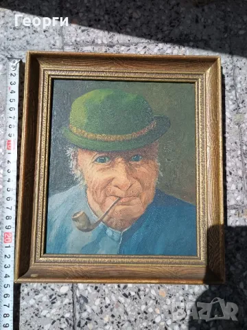 Картина масло G.Krause, снимка 5 - Антикварни и старинни предмети - 50127058