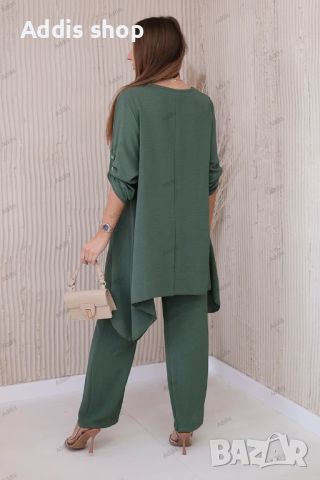 Дамски комплект блуза + панталон с висулка, 3цвята , снимка 14 - Комплекти - 45672376