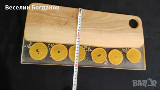 Дъска подходяща за сервиране и рязане,епоксудна смола и дърво  , снимка 5 - Други - 53060028