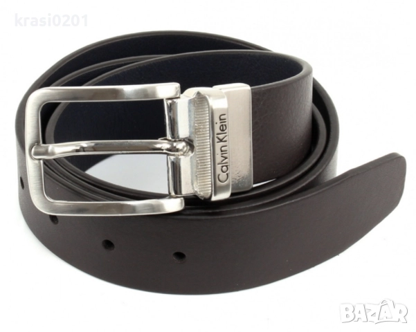 Оригинални, мъжки колани на Calvin Klein! 100% естествена кожа , снимка 3 - Колани - 52495303