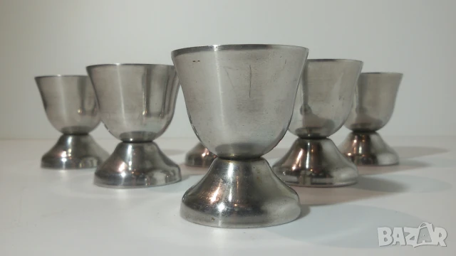 6 малки метални чашки, снимка 2 - Чаши - 51005878
