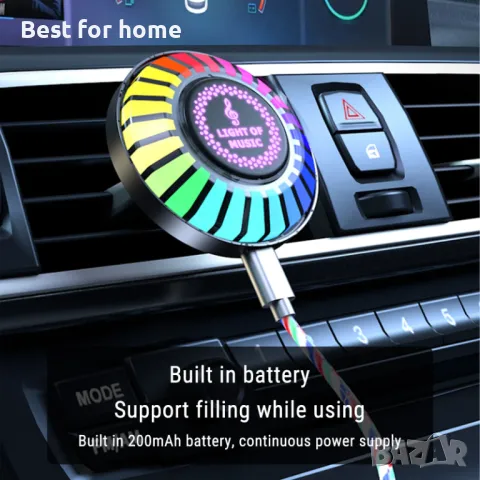 Мини диска лампа- - за автомобил, камион за дома- ММВ F5, снимка 3 - Други - 49779531