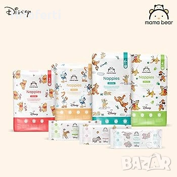  Комплект от 86 абсорбиращи пелени Mama Bear Disney, размер 3, 4-9 кг