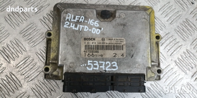 Компютър Alfa Romeo 166 2.4JTD 2000г. 0281010340 46759586	
