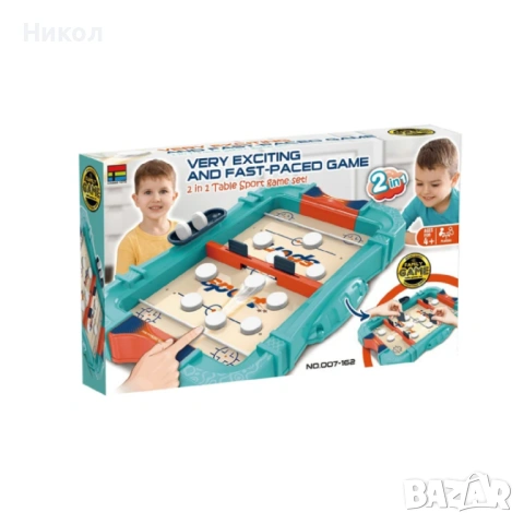 Настолна игра Хокей - 2 в 1 , снимка 6 - Игри и пъзели - 53430299