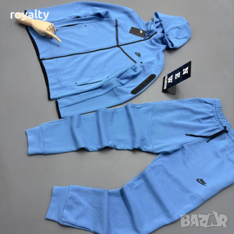 Nike Tech НА ЕДРО Спортен Мъжки Син Екип 5 бр., снимка 2 - Спортни дрехи, екипи - 52970902