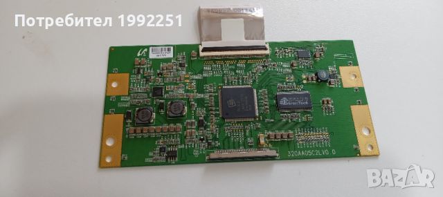 TCON Board 320AA05C2LV0.0. Свалено от телевизор Techni Sat Monitor32P. Работещ със счупен дисплей., снимка 1 - Части и Платки - 46597315