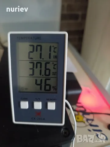 термометър с влагомер  живачни 