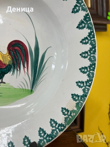 ♥️  Société des Grands Établissements Céramiques St Amand“ 1932  , снимка 10 - Чинии - 53980015