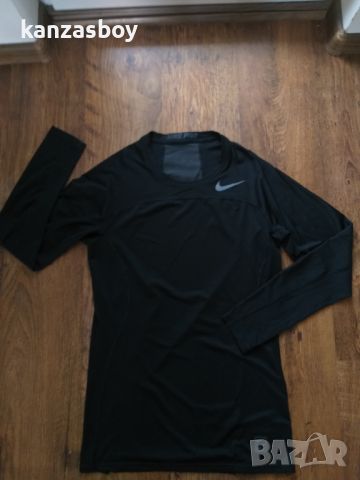 Nike Pro Men's Tight Fit Long-Sleeve Top - страхотна фитнес блуза КАТО НОВА ХЛ, снимка 4 - Спортни дрехи, екипи - 46126248