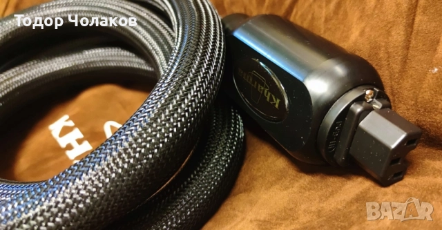 Захранващ кабел Kharma KLC-GR-1B handcrafted in Nederland, снимка 8 - Други - 52160181