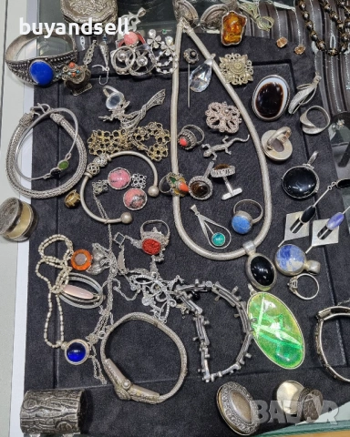 Старо сребро / сребърна гривна, снимка 11 - Гривни - 54204461