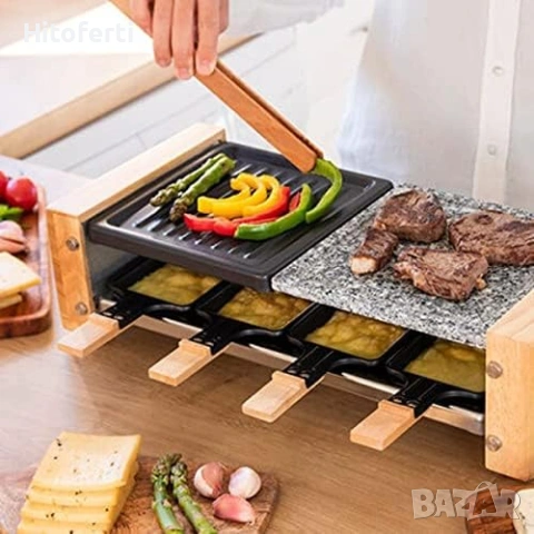 Дървен раклет грил Cecotec 03100, снимка 4 - Скари - 53817790