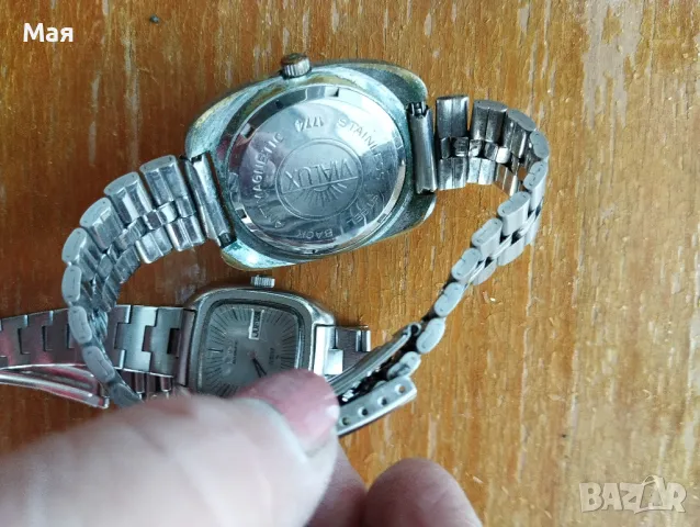 Винтидж часовници - стар рядък механичен швейцарски часовник VIALUX SUPER и SEIKO AUTOMATIC, снимка 9 - Антикварни и старинни предмети - 50370794