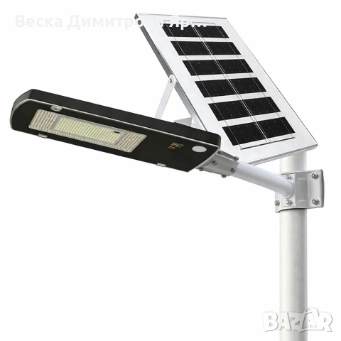 Соларна LED улична лампа IP67 – 50W / 100W / 300W мощна светлина без сметки за ток, снимка 5 - Соларни лампи - 53132698