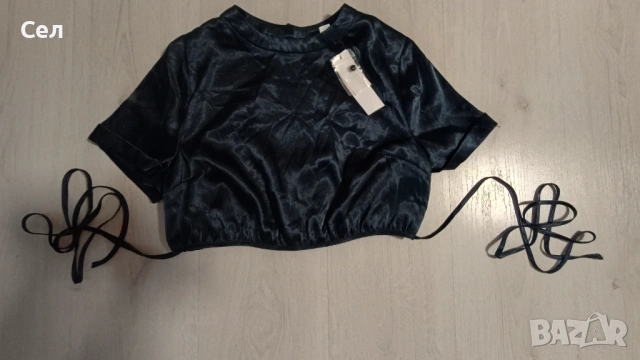 Нова сатенен топ М, снимка 2 - Корсети, бюстиета, топове - 54269834