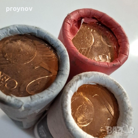 Инвестиция в Бъдещето  Три ролки 1, 2 и 5 цента – Нидерландия UNC