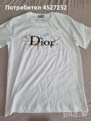 Оригинална тениска Christian Dior Couture – Размер L – НОВА с етикети, снимка 2 - Тениски - 53877093