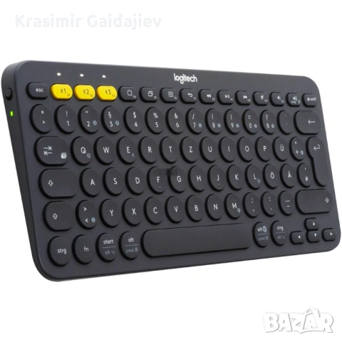 Logitech K380 Multi-Device Bluetooth клавиатура, черен, немска версия