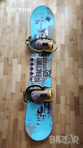 Сноуборд Rome Factory Rocker с автомати Union, снимка 2 - Зимни спортове - 53884901