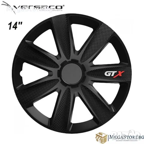 Тасове за джанти 14'' Versaco Carbon GTX - Black, снимка 1 - Аксесоари и консумативи - 46884018