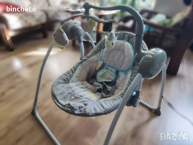 Електрическа люлка Baby Swing+ Grey