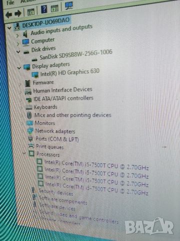 HP ProDesk 400 G3 Mini,Intel Core i5-7500T 2.70 GHz, 8 GB, DDR4, 256 GB SSD, снимка 5 - Работни компютри - 45509203