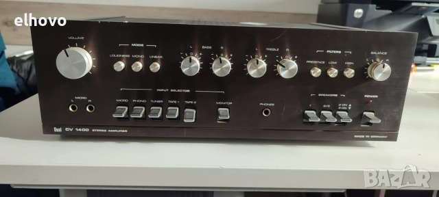 Стерео усилвател DUAL CV1400#1, снимка 3 - Ресийвъри, усилватели, смесителни пултове - 52720229