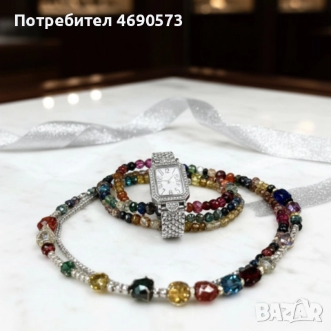 Дамски комплект: часовник, гривни и колие – стил в три стъпки