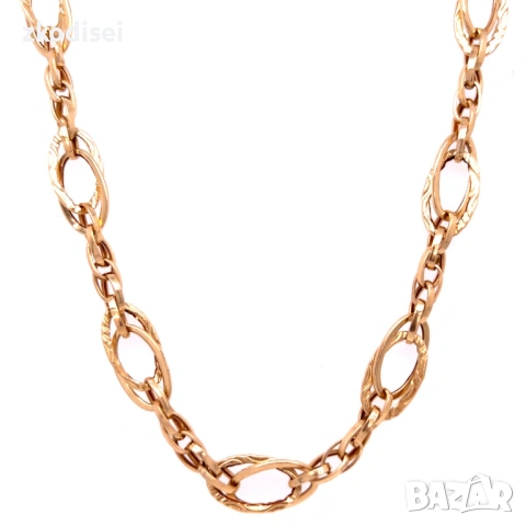 Златен синджир 11,22гр. 47,0см. 14кр. проба:585 модел:34451-1, снимка 2 - Колиета, медальони, синджири - 53348585