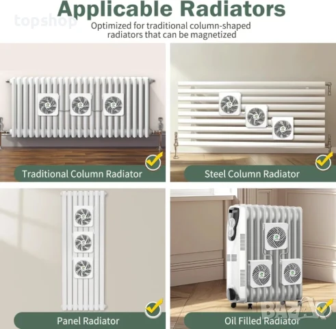 3 магнитни вентилатора с включен интелигентен контролер, снимка 6 - Друга електроника - 50555921