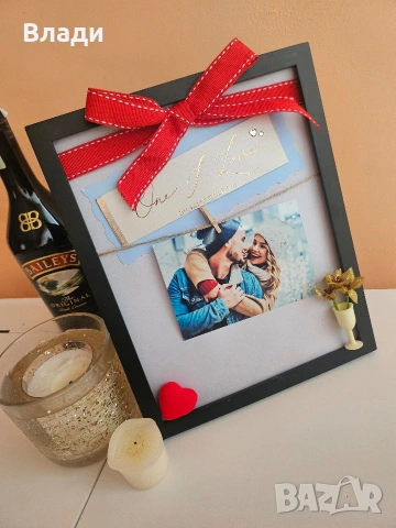 Ръчно изработена 3д рамка подарък за Св.Валентин 