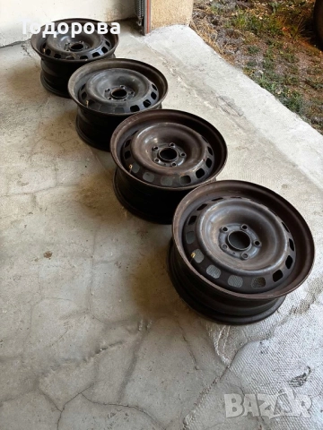 4 броя стоманени джанти  15 цола