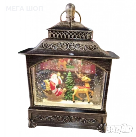 Коледна лампа със сняг и коледни орнаменти, снимка 5 - Декорация за дома - 52586168