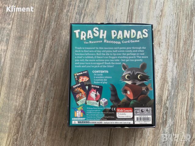 Trash Pandas бордова игра на английски, снимка 2 - Настолни игри - 46696338