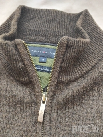 Tommy Hilfiger - 100% оригинален мъжки вълнен пуловер, снимка 7 - Пуловери - 52947438