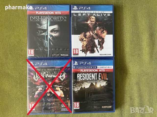 PS4 Игри нови запечатани - Judgment, Dishonored 2, RE7 и други, снимка 3 - Игри за PlayStation - 44146881