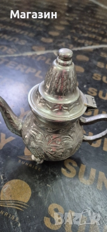 Арабски чайник, снимка 6 - Антикварни и старинни предмети - 52962804