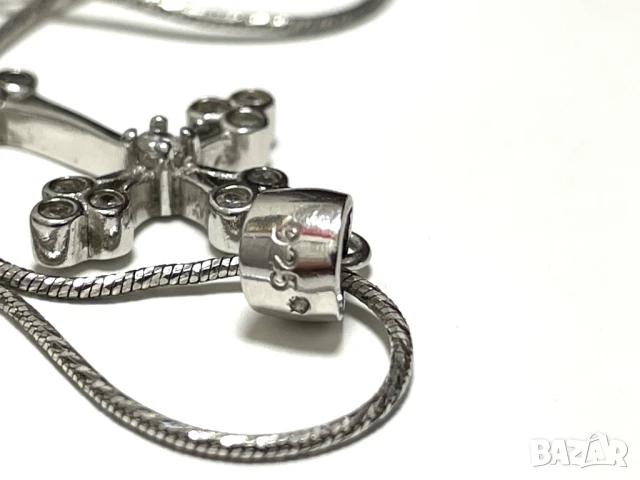 Сребърен Накит: Синджир с Кръст (проба 925) ITALY-4,175 грама, снимка 6 - Колиета, медальони, синджири - 51339902