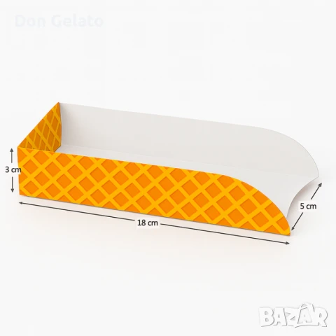 Картонена кутия за гофрети на клечка, снимка 2 - Други - 51266522