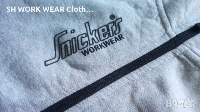 Snickers 2816 Zipped Logo Hoodie Work Sweatshirt размер М работен суичър W4-198, снимка 6 - Суичъри - 46505429