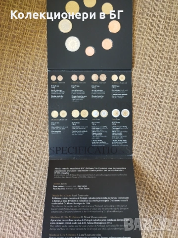 СЕТ ЕВРОМОНЕТИ ОТ ПОРТУГАЛИЯ 2004 ГОДИНА, снимка 5 - Нумизматика и бонистика - 54146626