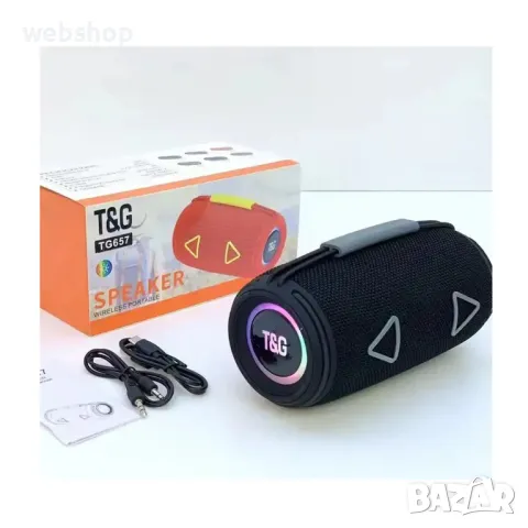 Преносима Bluetooth Колонка TG-657 2х8 вата , TWS функция, снимка 1 - Bluetooth тонколони - 47888125